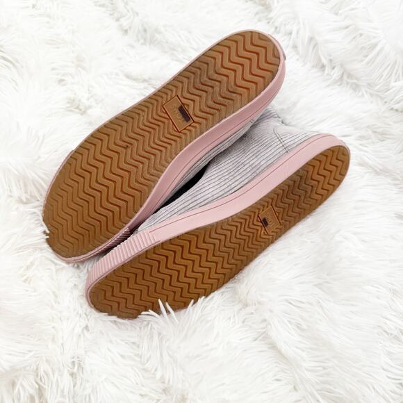 TOMS | Camarillo Sneakers Cement Gray Corduroy Velvet Laces High-Top | Size 9 - Picture 5 of 9